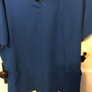 Lot of 3 Wonderwink royal blue scrub sets, NWT